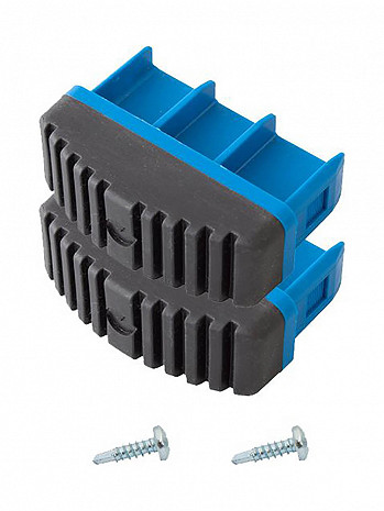KRAUSE STABILO Fußstopfen (Paar) 77x25 mm | Farbe: Blau