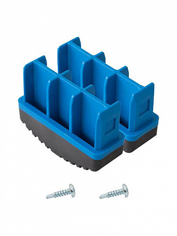 KRAUSE STABILO Fußstopfen (Paar) 77x25 mm | Farbe: Blau