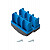 KRAUSE STABILO Fußstopfen (Paar) 77x25 mm | Farbe: Blau