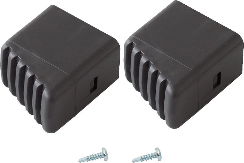 KRAUSE Fußkappe 33x20 mm schwarz Paar