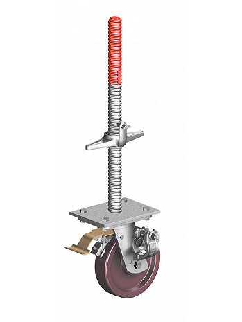 Layher Lenkrolle 1200 mit Halbkupplung Ø 0,20
