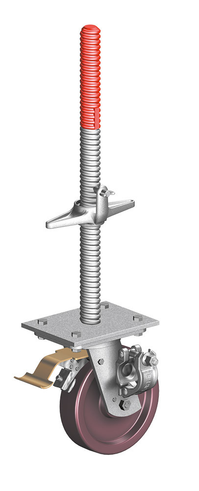 Layher Lenkrolle 1200 mit Halbkupplung Ø 0,20