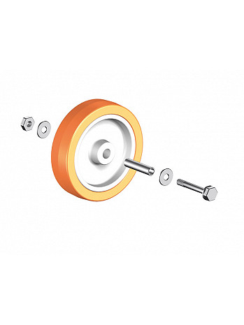 Layher Rad einschließlich Achse - passend für Art.-Nr.: 1309.150 / 1303.150