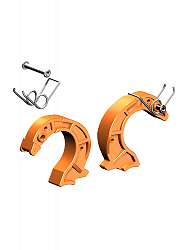 Layher Einrastklauen-Finger 42 mm - Farbe: Orange - 2er-Set Layher Einrastklauen-Finger 42 mm - Farbe: Orange - 2er-Set