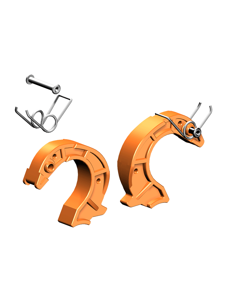 Layher Einrastklauen-Finger 42 mm - Farbe: Orange - 2er-Set