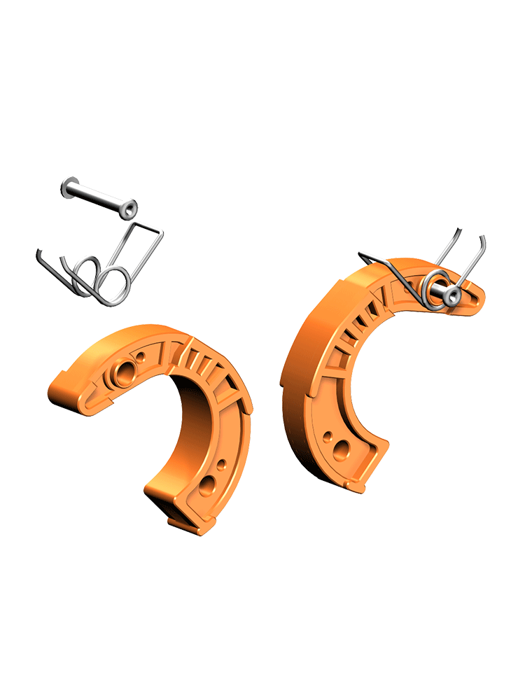 Layher Einrastklauen-Finger 48 mm - Farbe: Orange - 2er-Set