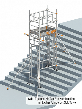 Layher SoloTower Treppen-Kit - Erweiterung Typ 2