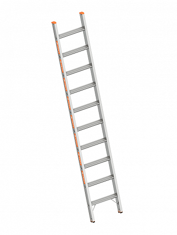 Layher Stufen-Anlegeleiter TOPIC 1042 / 10 Stufen / gemäß TRBS 2121-2