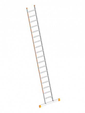 Layher Stufen-Anlegeleiter TOPIC 1042 / 18 Stufen mit Traverse / gemäß TRBS 2121-2