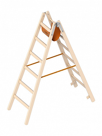 Layher Holz-Stehleiter 1038 / 2x6 Sprossen