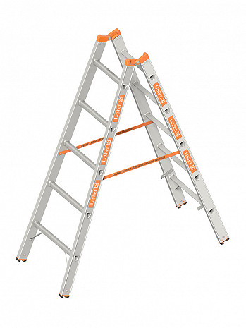 Layher Stehleiter TOPIC 1039 / 2x5 Sprossen