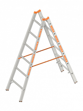Layher Stehleiter TOPIC 1039 / 2x6 Sprossen