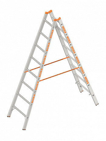Layher Stehleiter TOPIC 1039 / 2x8 Sprossen