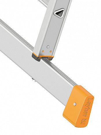 Layher Stufen-Stehleiter TOPIC 1043 mit beidseitiger Traverse / 2x15 Stufen / gemäß TRBS 2121-2