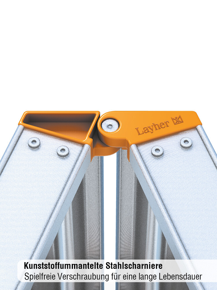 Layher Stufen-Stehleiter TOPIC 1043 / 2x13 Stufen / gemäß TRBS 2121-2
