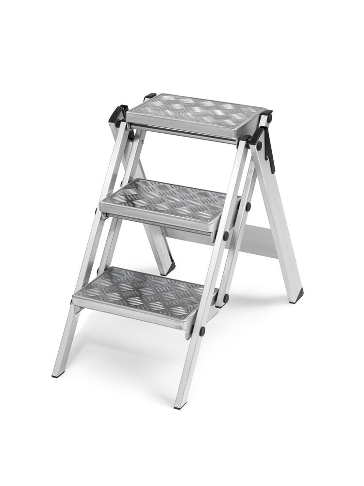 WAKÜ Little Jumbo Sicherheitstreppe Alutritt ohne Bügel 3 Stufen - Compact