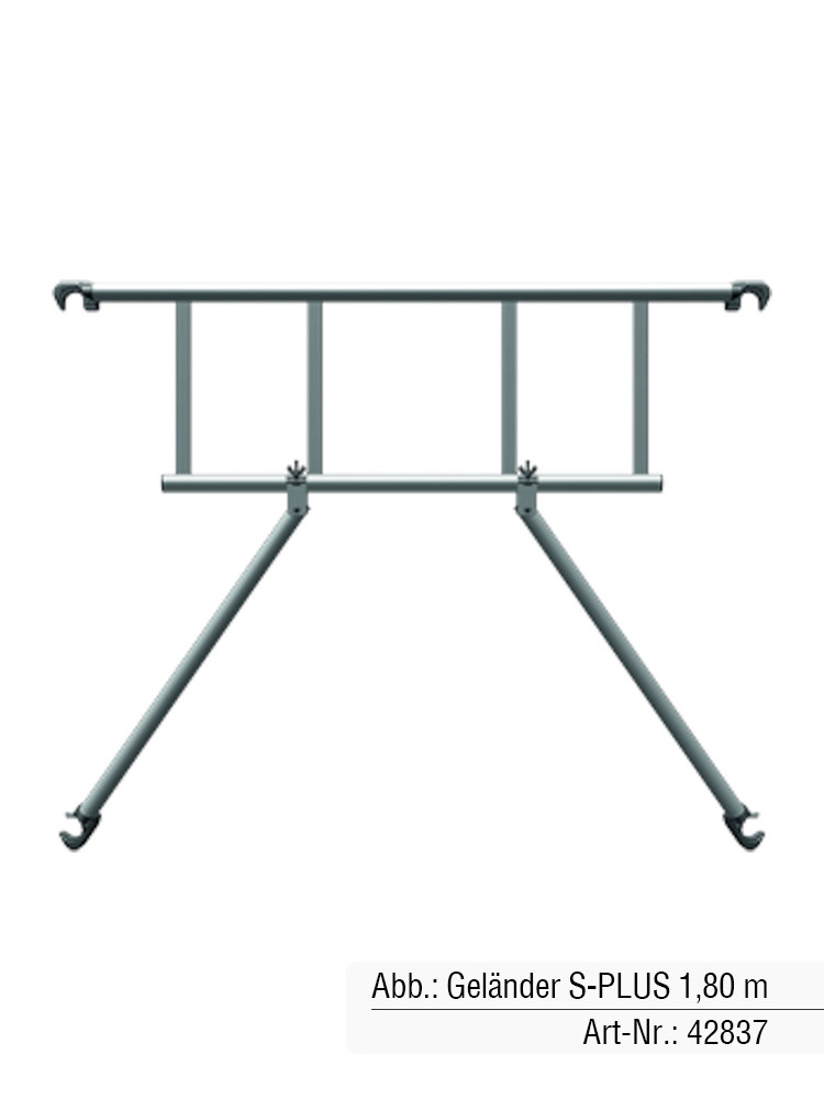 ZARGES Geländer S-PLUS für 2,50 m Länge