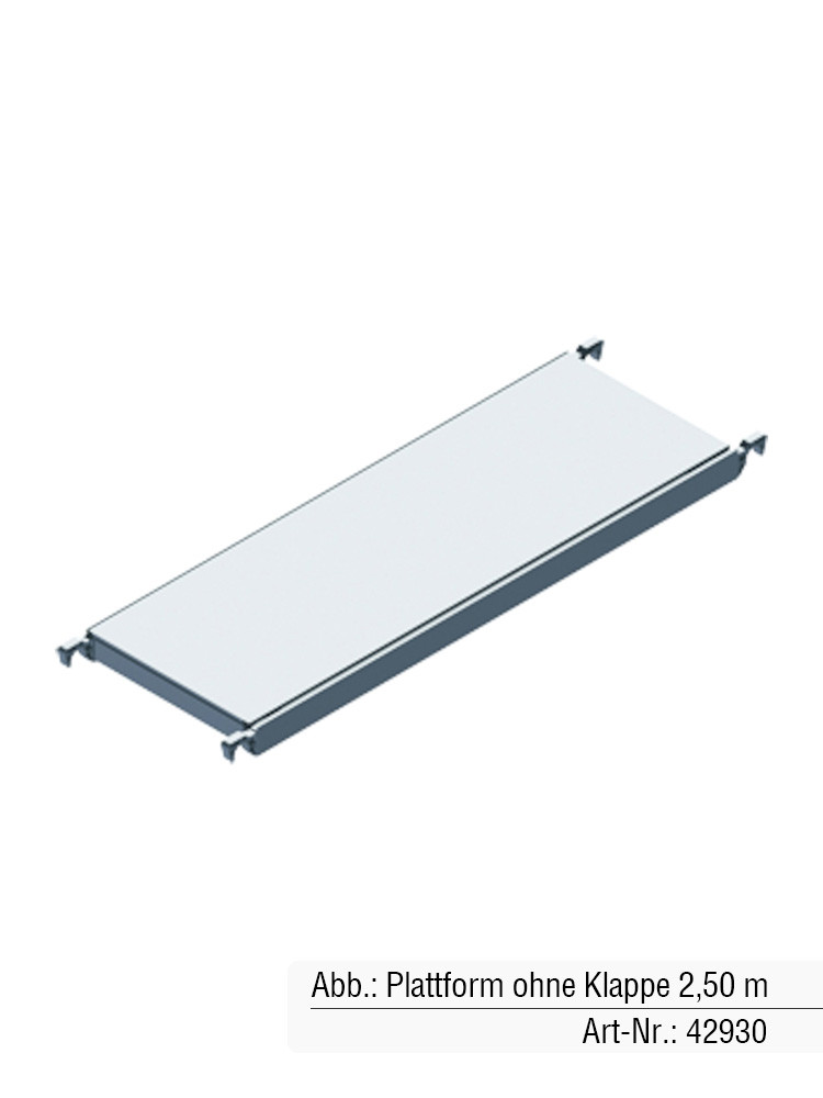 ZARGES Plattform ohne Klappe für 1,80 m Länge