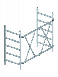ZARGES Klapprahmeneinheit für 0,75 m Breite ZARGES Klapprahmeneinheit für 0,75 m Breite