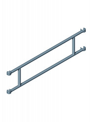 ZARGES Geländer für 1,80 m Länge ZARGES Geländer für 1,80 m Länge