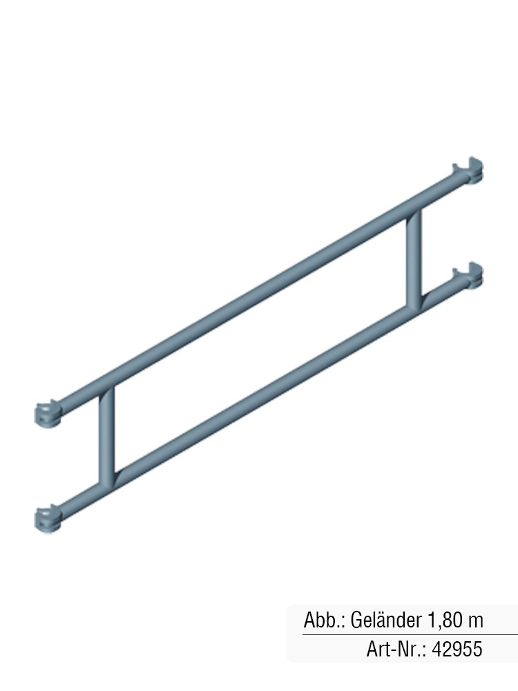 ZARGES Geländer für 2,50 m Länge
