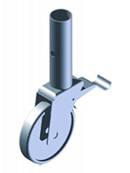 ZARGES Lenkrolle mit Zapfen - Durchmesser 125 mm ZARGES Lenkrolle mit Zapfen - Durchmesser 125 mm