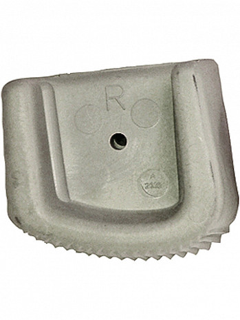 ZARGES Außenschuh, grau, links 66 x 31 mm