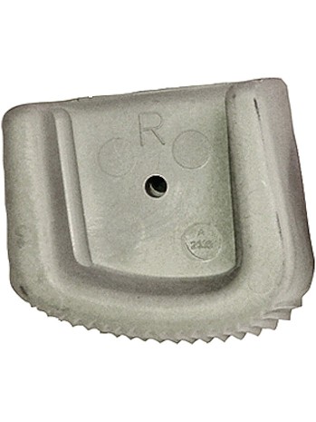 ZARGES Außenschuh, grau, rechts 66 x 31 mm