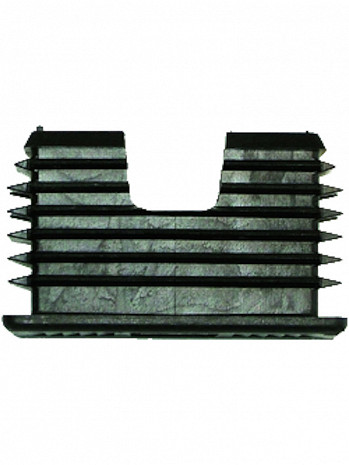 ZARGES Endkappe, schwarz 50 x 25 mm