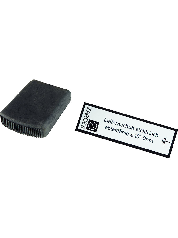 ZARGES Außenschuh el. leitf, schwarz 48 x 25 mm