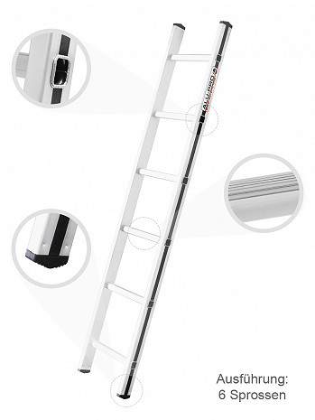 HYMER Anlegeleiter Alu-Pro 70011 / 10 Sprossen