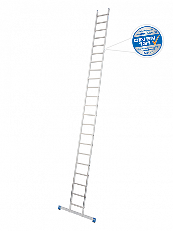 KRAUSE STABILO Alu Anlegeleiter 22 Sprossen Breitformat