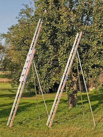 HYMER Obstbaumleiter 2-teilig 2x12 Sprossen