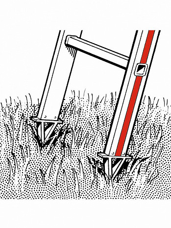 HYMER Obstbaumleiter 2-teilig 2x12 Sprossen
