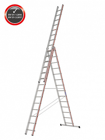 HYMER Mehrzweckleiter 4047 / 3x14 Sprossen