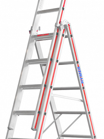 HYMER Mehrzweckleiter 4047 / 3x14 Sprossen