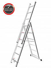 HYMER Mehrzweckleiter Alu-Pro 70047 / 3x6 Sprossen
