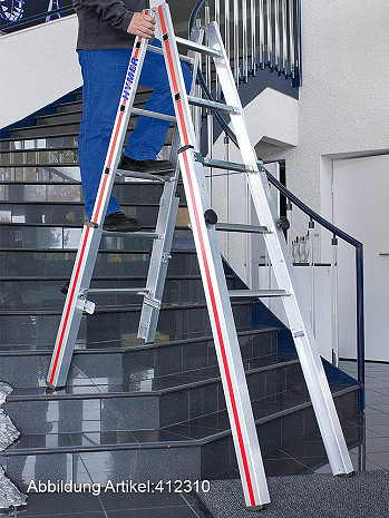 HYMER SC 40 Treppenstehleiter 4123 2x7 Sprossen