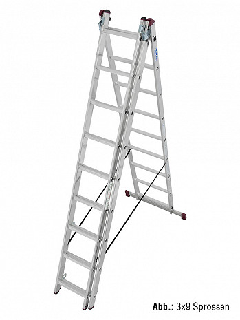 KRAUSE CORDA Vielzweckleiter 3x10 Sprossen