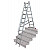 KRAUSE CORDA Vielzweckleiter 3x8 Sprossen mit Treppenfunktion