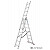 KRAUSE CORDA Vielzweckleiter 3x8 Sprossen mit Treppenfunktion
