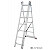 KRAUSE CORDA Vielzweckleiter 3x8 Sprossen mit Treppenfunktion