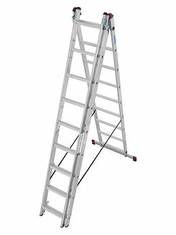 KRAUSE CORDA Vielzweckleiter 3x9 Sprossen mit Treppenfunktion