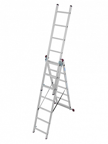 KRAUSE CORDA Vielzweckleiter 3x7 Sprossen