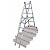 KRAUSE CORDA Vielzweckleiter 3x6 Sprossen mit Treppenfunktion