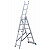 KRAUSE CORDA Vielzweckleiter 3x6 Sprossen mit Treppenfunktion