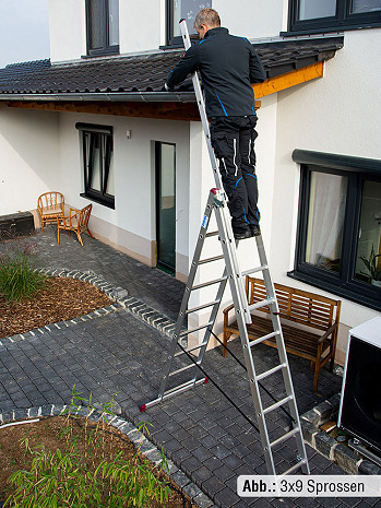 KRAUSE CORDA Vielzweckleiter 3x7 Sprossen