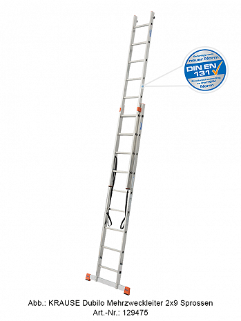 KRAUSE MONTO Aluleiter Dubilo Mehrzweckleiter 2x12 Sprossen