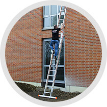 Verwendung als Anlege-/Schiebeleiter