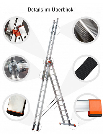 STRUKTURO Vielzweckleiter 3x12 Sprossen